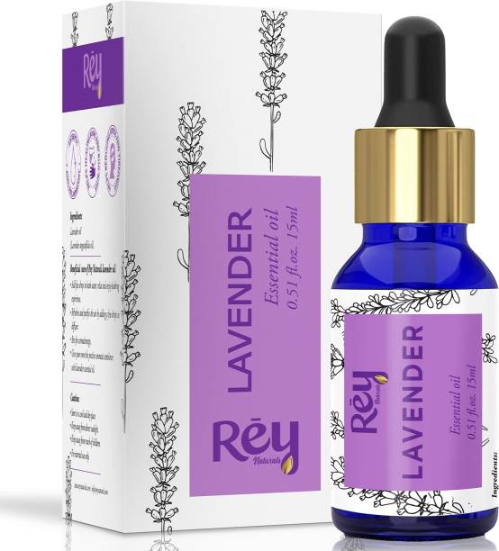 Rey Naturals Lavender Oil, Choice For Aromatherapy, Massage - Lavender Essential Oil - 15 ml