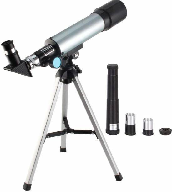 CPEX Telescope 90X Astronomical Refractive Telescope Optical Glass Metal Tube with Portable Travel Tripod Adjustable Level Reflecting Telescope
