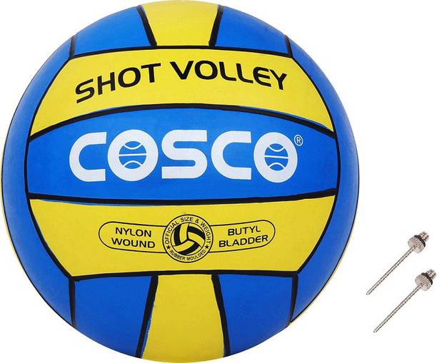 COSCO Shot Volley Volleyball With 2 Niddle Volleyball - Size: 4