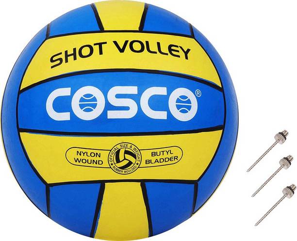 COSCO Shot Volley Volleyball With 3 Niddle Volleyball - Size: 4