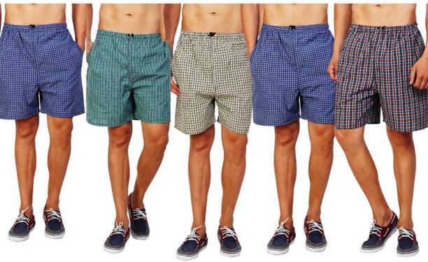 Pack of 5 Checkered Men Boxer
