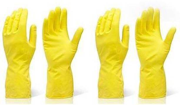 Seebuy Green india Gloves for Washing, Cleaning Kitchen garden 2 Pair Gardening Shoulder Glove