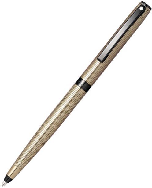 SHEAFFER SAGARIS A9482 TITANIUM GRAY LACQUER & LINE ENGRAVED FINISH WITH GB TRIM BP Ball Pen
