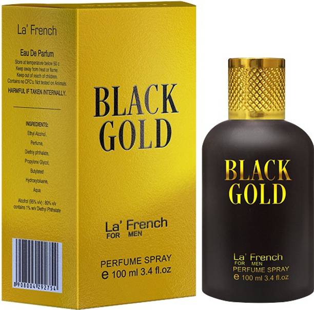 La French BLACK GOLD Perfume, Long Lasting Classic Fragrance, Eau De Parfum 100ml, Ideal for Men. Eau de Parfum  -  100 ml