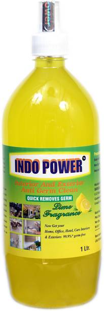 INDOPOWER F020- Disinfectant Sanitizer Spray ANTI GERM CLEAN (QUICK REMOVES GERM) Lemon 1ltr.