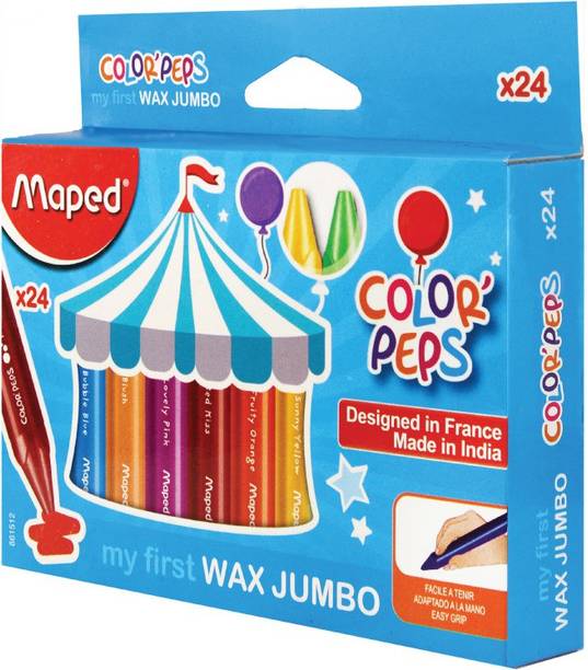 Maped Color'Peps Jumbo Wax Crayons 24 Shades