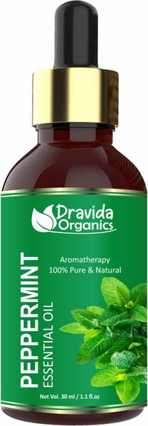 Dravida Organics Peppermint Essential Oil for Hair Growth Undiluted Hair Oil