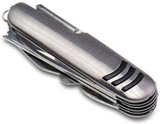 stupefying 11 in 1 Multifunction Swiss Knife Folding Outdoor Hunting Knife Army Pocket Travel Camping Kit Stainless Steel Survival (Pack of 1) Multi-utility Knife
