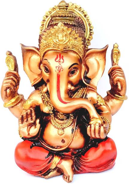 Love Kart Ganesh Idol Ganesha Idols For Home Decor, Pooja, Gift Decorative Showpiece  -  15 cm