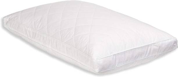 HONEYFEEL Down & Feather, Microfibre Orthopaedic Pillow Pack of 1 Solid Indian Made No.1 Home Pillow 40% Down 60% Fiber Balls Mimic Premium Pillows for Sleeping Chamber Pillow (Set of 1) With safety Covered Poly-bag Honeyfeel - 18 x 27 Inches