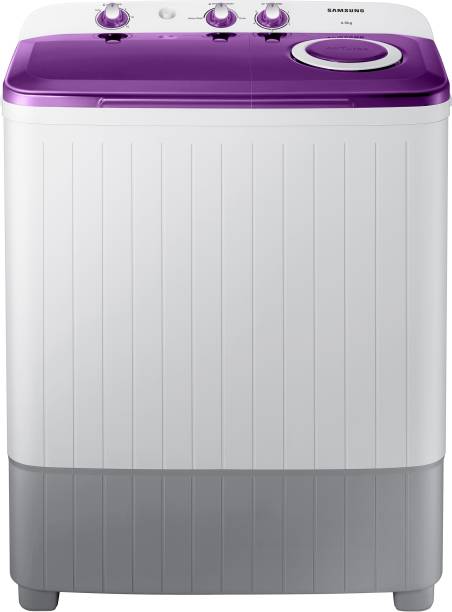 SAMSUNG 6 kg 5 star with Center Jet Technology Semi Automatic Top Load White, Grey, Purple