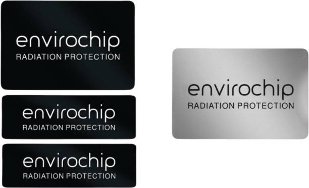 Envirochip Immunity Shielder Pack Against Radiation from Laptop & Wifi Router - Value pack of 2 chips (Black & silver) Anti-Radiation Chip