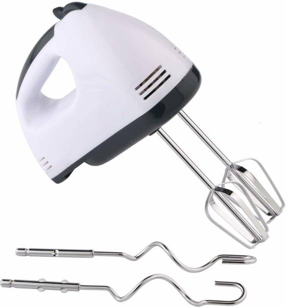 krenz Electric Hand Mixer with Stainless Steel Attachments, 7 -Speed, Includes; Beaters, Dough Hooks 260 W Hand Blender