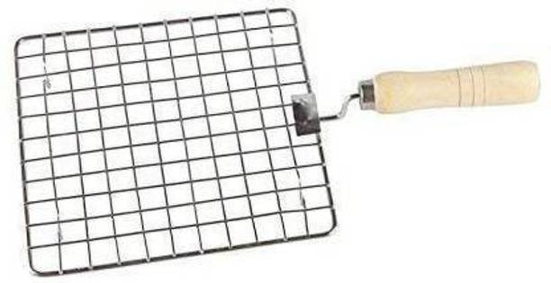 koda Barbeque Jali Roti Roast Grill Papad Roaster Chapati Toast Grill Wooden Handle Paneer Tandoor Net 1 kg Roaster