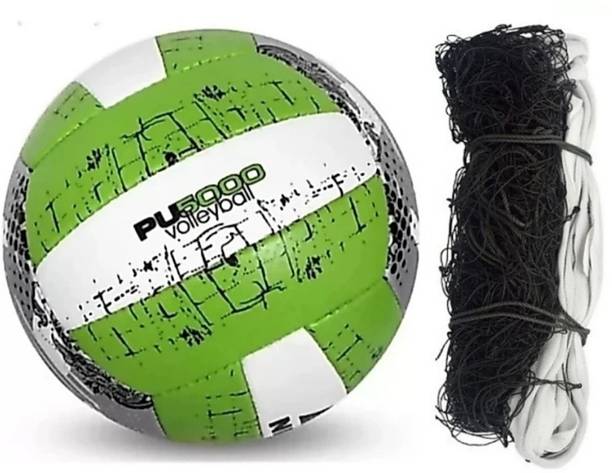 क्लार्क Pu green and nylon net combo वॉलीबाल