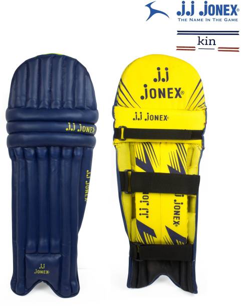 JJ Jonex Cricket Leg guard specially Blue design with extra protection @ Kin Store Large Men's (44 - 48 cm) Wicket Keeping Pad