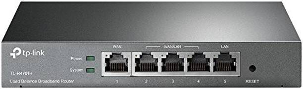 TP-Link TL-R470T+ Load Balance Broadband Business Router with Up to 4 WAN Ports 0 Mbps Wireless Router