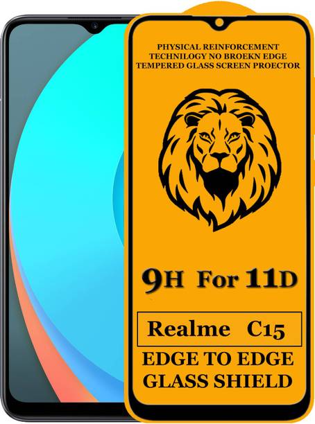SUNSHINE Edge To Edge Tempered Glass for REALME C15