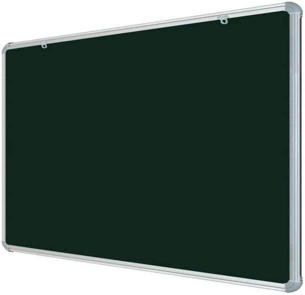 Homedmart 2x3 Feet Super Nova Glosssy Surface Whiteboard (Non-magnetic) | Green Chalk Board Surface On The Back Side | Aluminium Frame Finishing | Ghost Marks Free Smooth Surface White, Green board