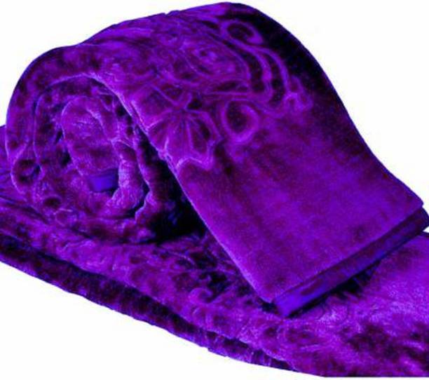AUBORON Self Design Double Mink Blanket for  Heavy Winter