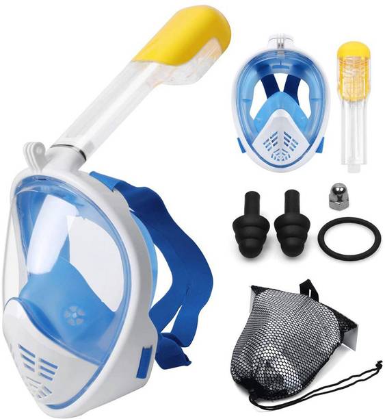 Adfresh Swimming Diving Full Face Snorkel Scuba Anti-Fog Mask Diving Mask Swimming Kit