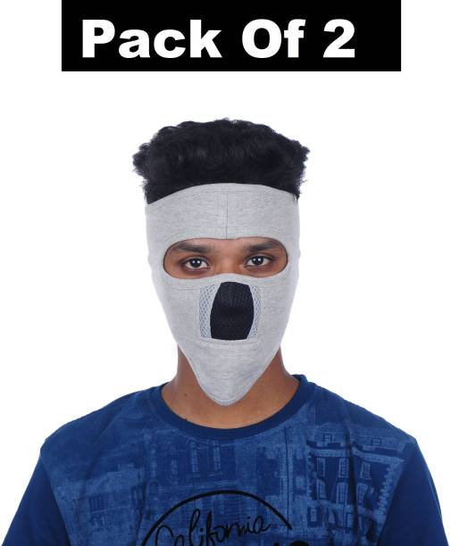 IM UNIQUE Grey Bike Face Mask for Men & Women