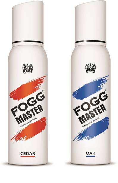 FOGG Combo Pack(Master Cedar + Master Oak 300ml) Body Spray - For Men