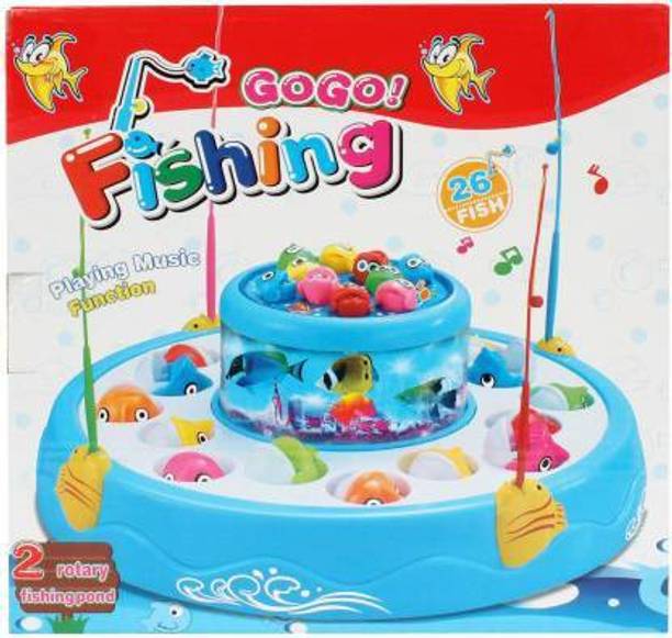 Haulsale Go Fish Catching Game Big with 26 Fishes and 4 Pods With Music & Lights230