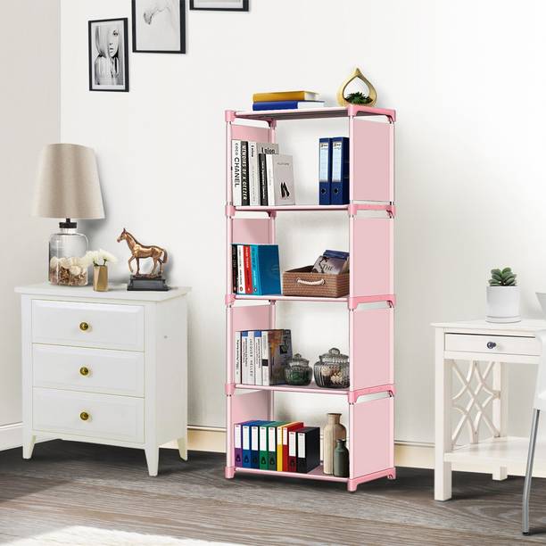 octavic Plastic 5 Shelf Book Organizer Plastic Open Book Shelf