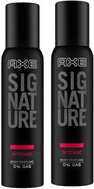 AXE Signature Intense Perfume Body Spray 122ml pack of 2 Deodorant Spray - For Men & Women