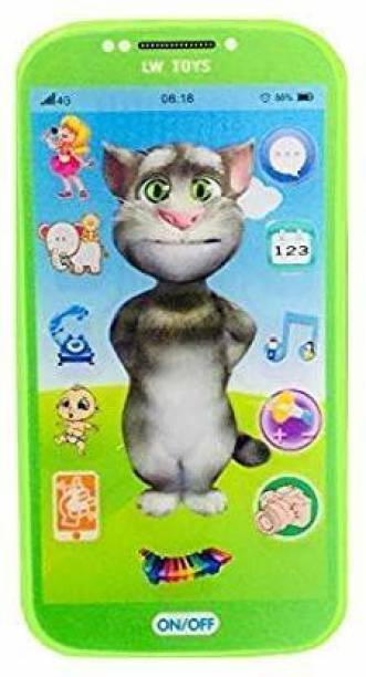 Dherik Tradworld Kids Toys Digital Mobile Phone with Touch Screen Feature (Green)