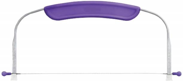 Betlex New Adjustable Small Cake Leveler Cutter Slicer with Stainless Steel Wires and Purple Handle for Professional Baking Tools | Multi-Colour Single Wire Cake Leveler
