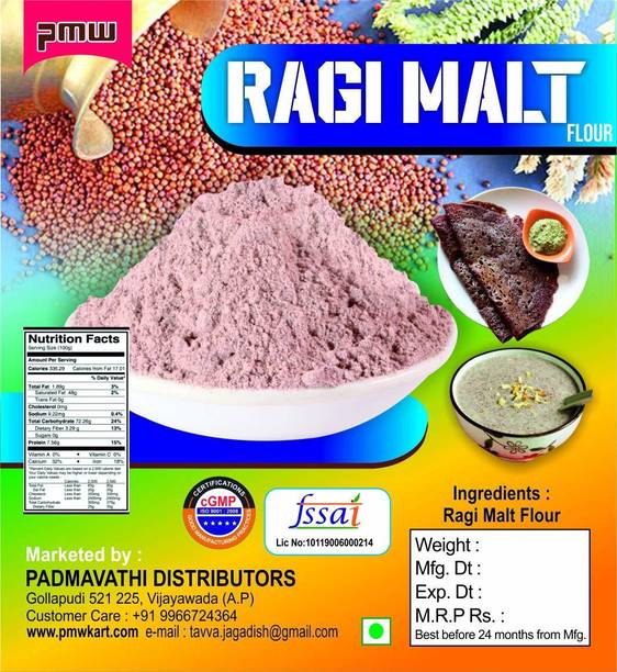 PMW Grade A Quality - Ragi - Raagi Flour - Nachani - Finger Millet Flour - 1 Kg