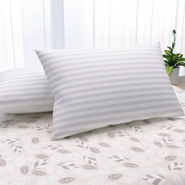 LA VERNE Microfibre Stripes Sleeping Pillow Pack of 2