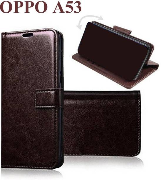 Manobal Flip Cover for OPPO A53, OPPO A33