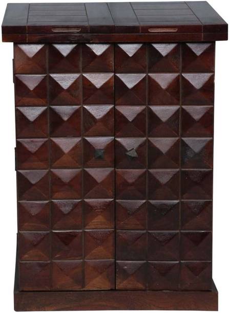 pipercrafts Solid Wood Bar Cabinet