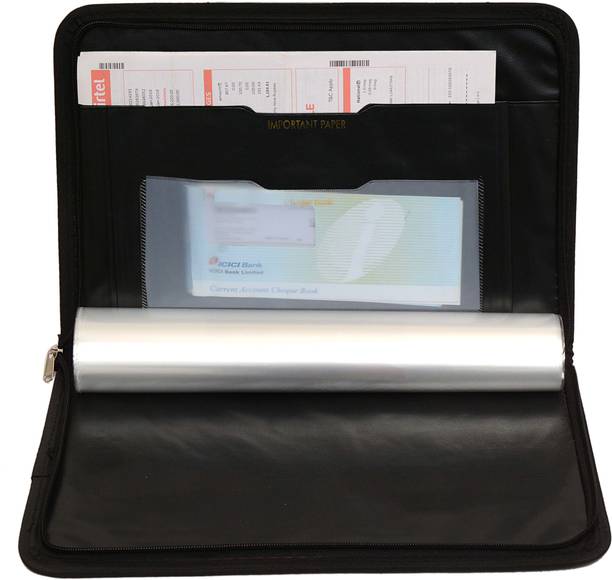 zestale premium leatherette document file folder certificate folder