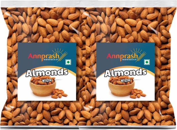 Annprash PREMIUM QUALITY ALMONDS/ BADAM 500GM (250GMx2) Almonds