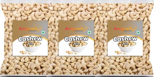 Annprash PREMIUM QUALITY CASHEW/ KAJU 750GM (250GMx3) Cashews