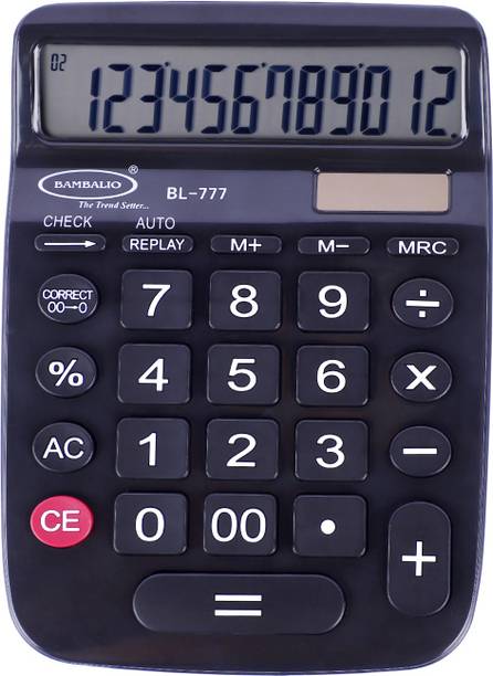 BAMBALIO BL-777 112 Steps Check & Correct 3 Years Warranty Basic  Calculator