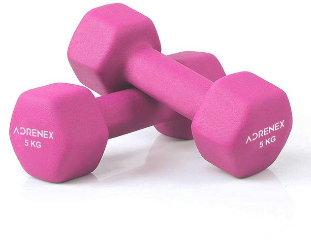 Adrenex Neoprene Coated Dumbbells Fixed Weight Dumbbell