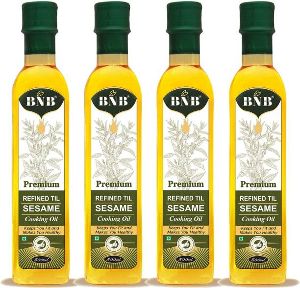 BNB Premium Refined Sesame Til Oil | Gingelly Oil |Cooking Oil|Deep Frying Oil Sesame Oil PET Bottle