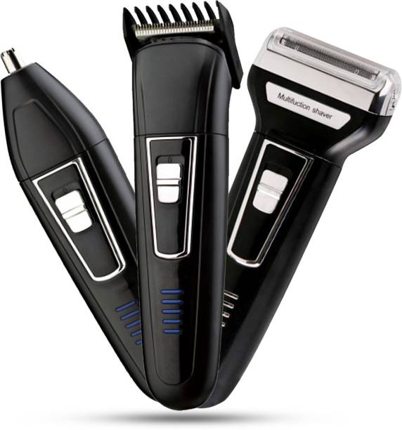 Pick Ur Needs PUN-976 3In1 Professional Rechargeable Men Shaver Hair Clipper And Nose Trimmer  Shaver For Men