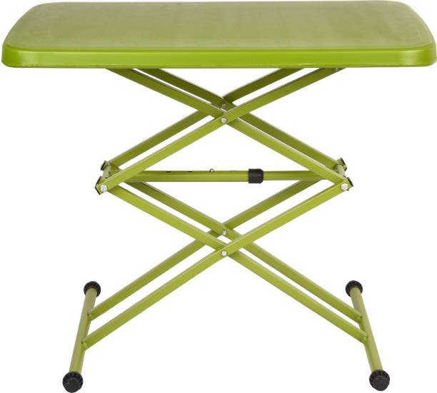 Supreme Adjustable Multi-Purpose Plastic Table for Study,Dining & Outdoor (Folding Table, Rectangular,Mehendi Green Plastic Outdoor Table