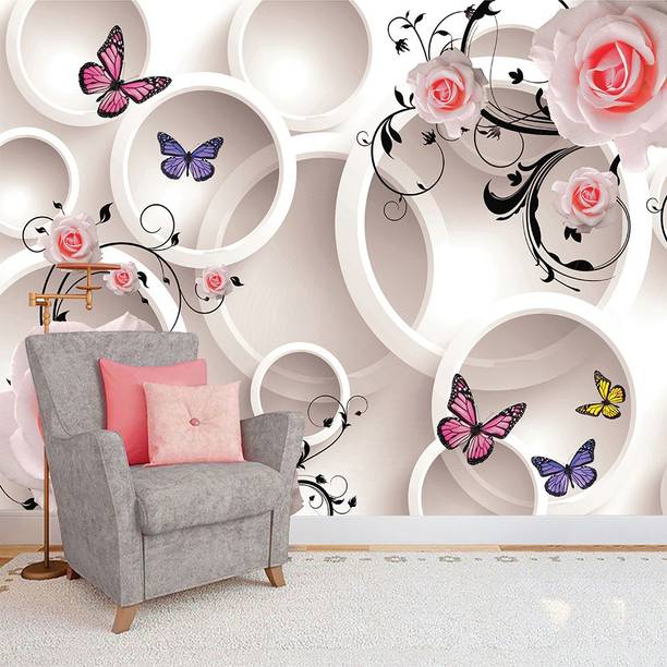 COLOR SOLUTION Vinyl Nature Multicolor Wallpaper