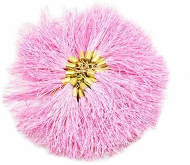 AN Sunshine 100 Pcs Thread Tassels Bunch for DIY Crafts, Keychain, Bags, Jewelry in Blush Pink