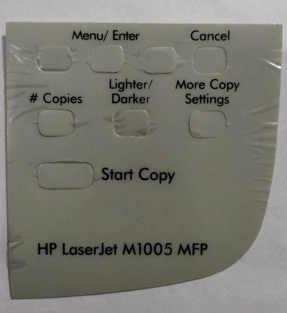 Protech HP 1005 Laserjet Display panel stickers Grey Ink Toner