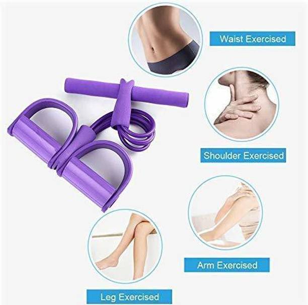 CountryLink Pull Reducer Bands 4 Yoga Sports, Arm Exercise, Tummy Body Building Training Resistance Tube