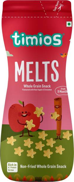 Timios Melts Whole Grain Snacks Baby Finger Foods 50 g