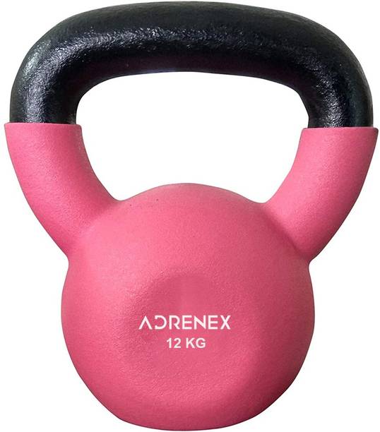 Adrenex 12 kg CAST IRON NEOPRENE COATED kettlebell Pink Kettlebell